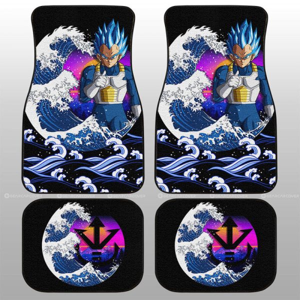 Vegeta Blue Car Floor Mats Custom Car Interior Accessories