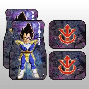 Vegeta Car Floor Mats Custom Car Accessories Manga Galaxy Style