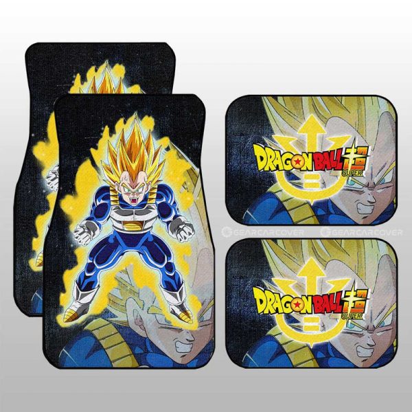 Vegeta SSJ Car Floor Mats Custom Dragon Ball Anime Car Accessories