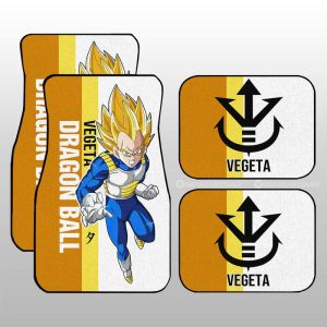 Vegeta SSJ Car Floor Mats Custom Dragon Ball Car Accessories For Anime Fans