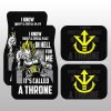 Vegeta's Throne Essential Car Floor Mats Custom Gift For Dragon Ball Anime Fans