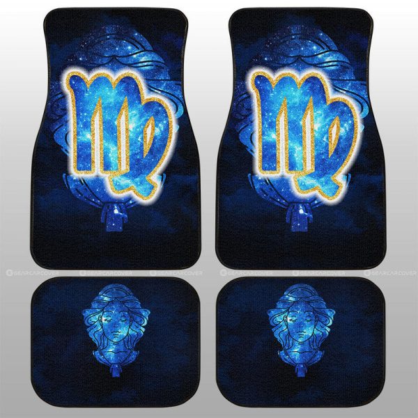 Virgo Car Floor Mats Custom Name Zodiac Car Accessories