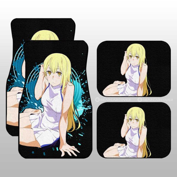 Waifu Girl Ais Wallenstein Car Floor Mats Custom Dungeon Ni Deai Wo Motomeru Car Accessories