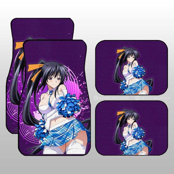 Waifu Girl Akeno Car Floor Mats Custom High School DxD