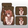 Waifu Girl Holo Car Floor Mats Custom Spice And Wolf Car Accessories