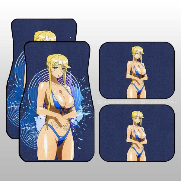 Waifu Girl Marikawa Shizuka Car Floor Mats Custom High School Of The Dead Car Accessories