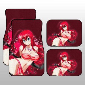 Waifu Girl Rias Car Floor Mats Custom High School DxD