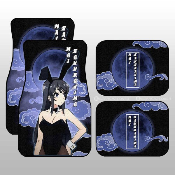 Waifu Mai Sakurajima Car Floor Mats Custom Bunny Girl Senpai Car Accessories For Fans