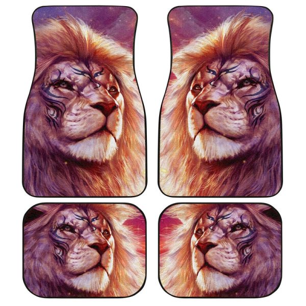 Warrior Lion Car Floor Mats Custom Lion Car Accessories