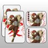 White Gaara Car Floor Mats Custom For Fans