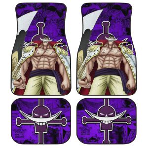 Whitebeard Car Floor Mats Custom One Piece Anime