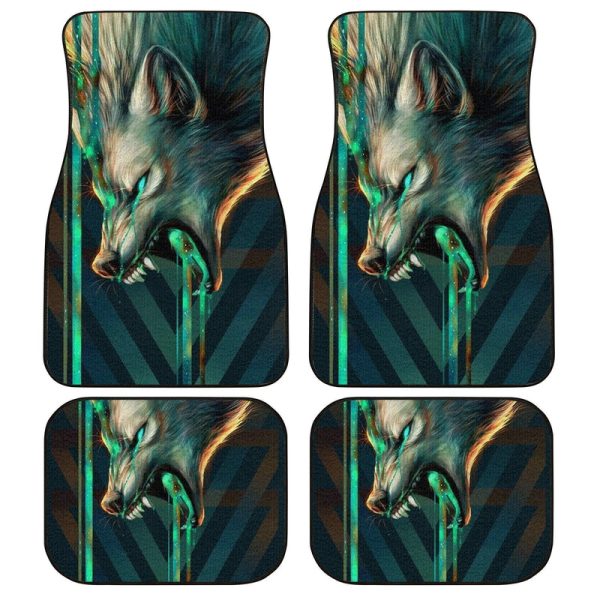 Wolf Car Floor Mats Custom Fantacy Wolf Car Accessories