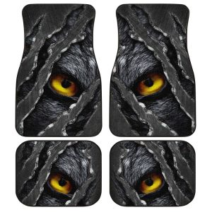 Wolf Eyes Car Floor Mats Custom Wild Animal Car Accessories