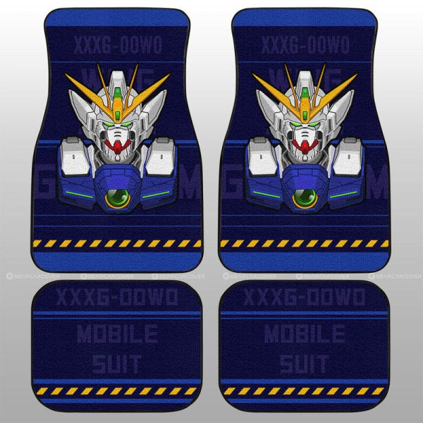 XXXG-00W0 Wing Gundam Zero Car Floor Mats Custom Gundam Anime Car Accessories