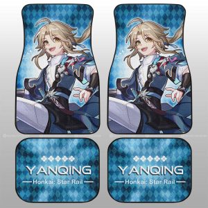 Yanqing Car Floor Mats Custom Honkai Star Rail Car Accessories