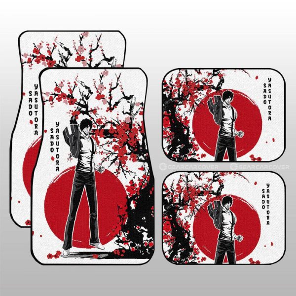 Yasutora Sado Car Floor Mats Custom Japan Style Anime Bleach Car Interior Accessories