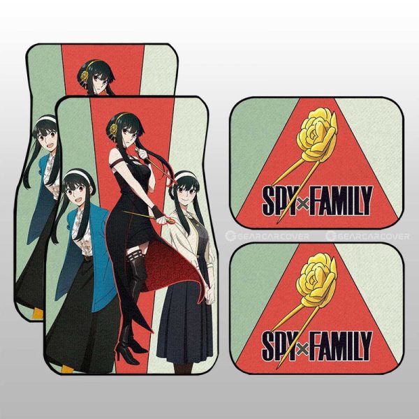 Yor Forger Car Floor Mats Custom Spy x Family Anime Car Accessories