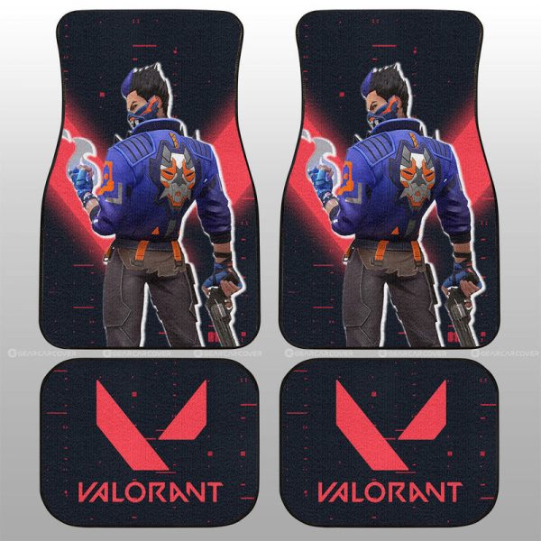 Yoru Car Floor Mats Custom Valorant Agent