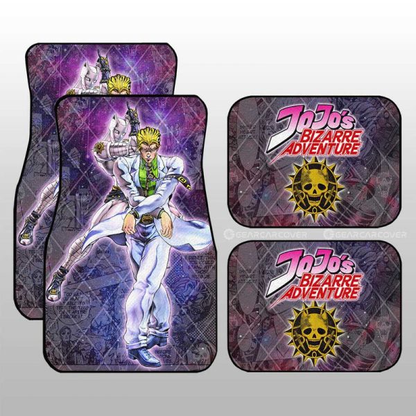 Yoshikage Kira Car Floor Mats Custom Galaxy Style JJBA Anime Car Accessories