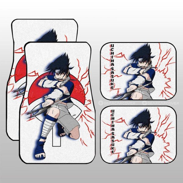 Young Sasuke Car Floor Mats Custom For Anime Fans