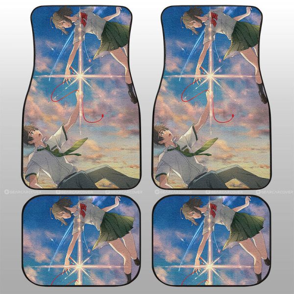 Your Name Car Floor Mats Custom Anime Car Accessories