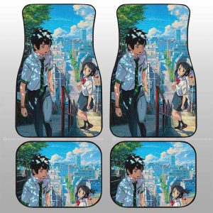 Your Name Car Floor Mats Custom Anime Car Accessories