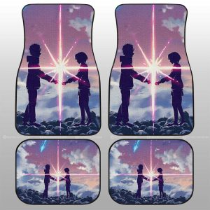 Your Name Car Floor Mats Custom Anime Car Accessories