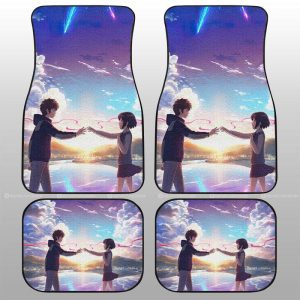 Your Name Car Floor Mats Custom Anime Car Accessories