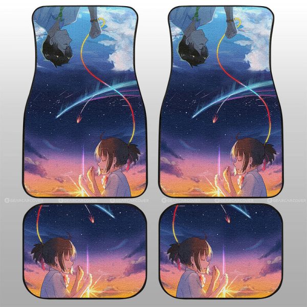 Your Name Car Floor Mats Custom Anime Car Accessories