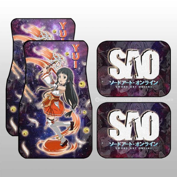 Yui Car Floor Mats Custom Sword Art Online Anime Manga Galaxy Style