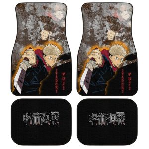 Yuji Itadori Car Floor Mats Custom Anime Jujutsu Kaisen Car Interior Accessories