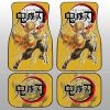 Zenitsu Agatsuma Car Floor Mats Custom Demon Slayer Anime Car Accessories