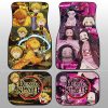 Zenitsu And Nezuko Car Floor Mats Custom Demon Slayer Anime