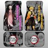 Zenitsu And Nezuko Car Floor Mats Custom Mix Mangas