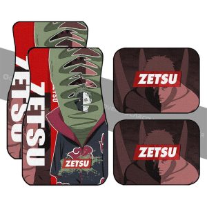 Zetsu Akatsuki Car Floor Mats Custom Anime Car Accessories