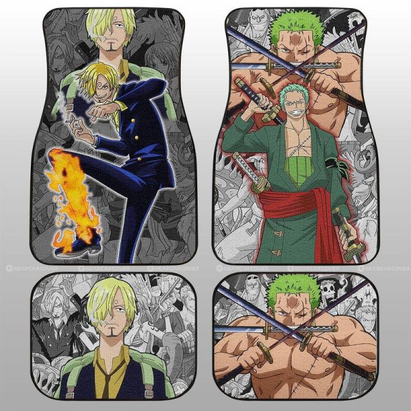 Zoro And Sanji Car Floor Mats Custom Car Accessories