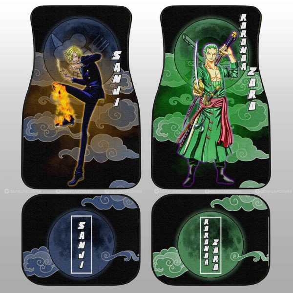 Zoro And Sanji Car Floor Mats Custom For Fans