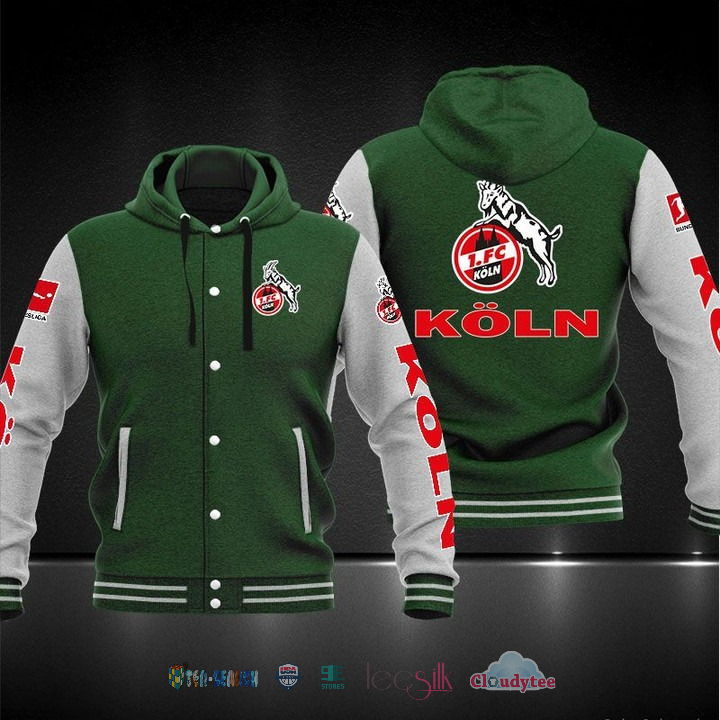 1. Fc Köln Baseball Hoodie Jacket 1. Fc Köln Baseball Hoodie Jacket