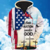 4Th Of July Independence Day American Flag One Nation Under God 3D Hoodie