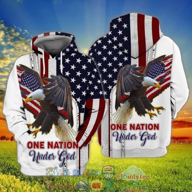 4Th-Of-July-Independence-Day-Eagle-American-Flag-One-Nation-Under-God-3D-Hoodie-2