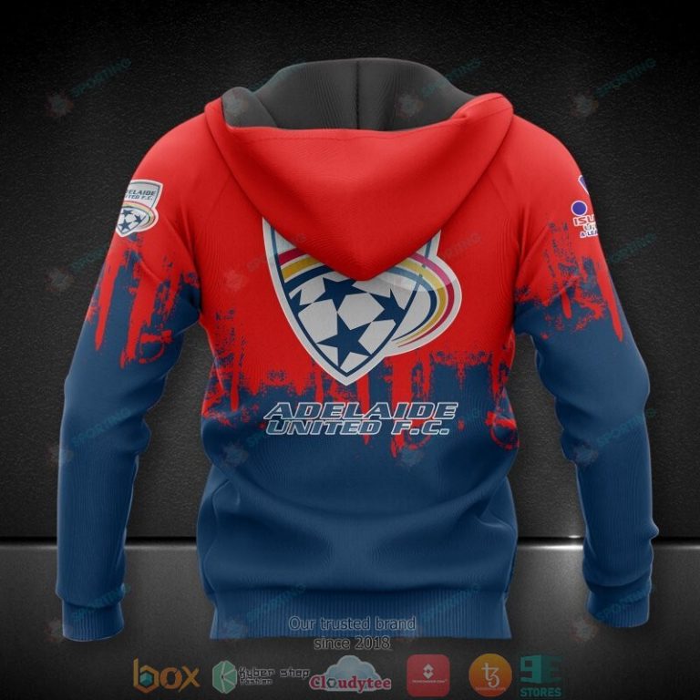 Adelaide-United-3D-Red-Blue-Shirt-Hoodie-3