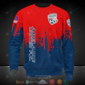 Adelaide United 3D Red Blue Shirt