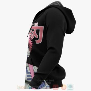 Akaza Custom Kimetsu Anime Pink-Black 3D Hoodie