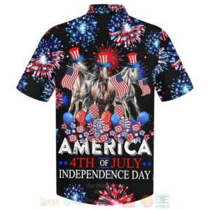 America 4Th Of July Horse Independence Day 3D Hoodie