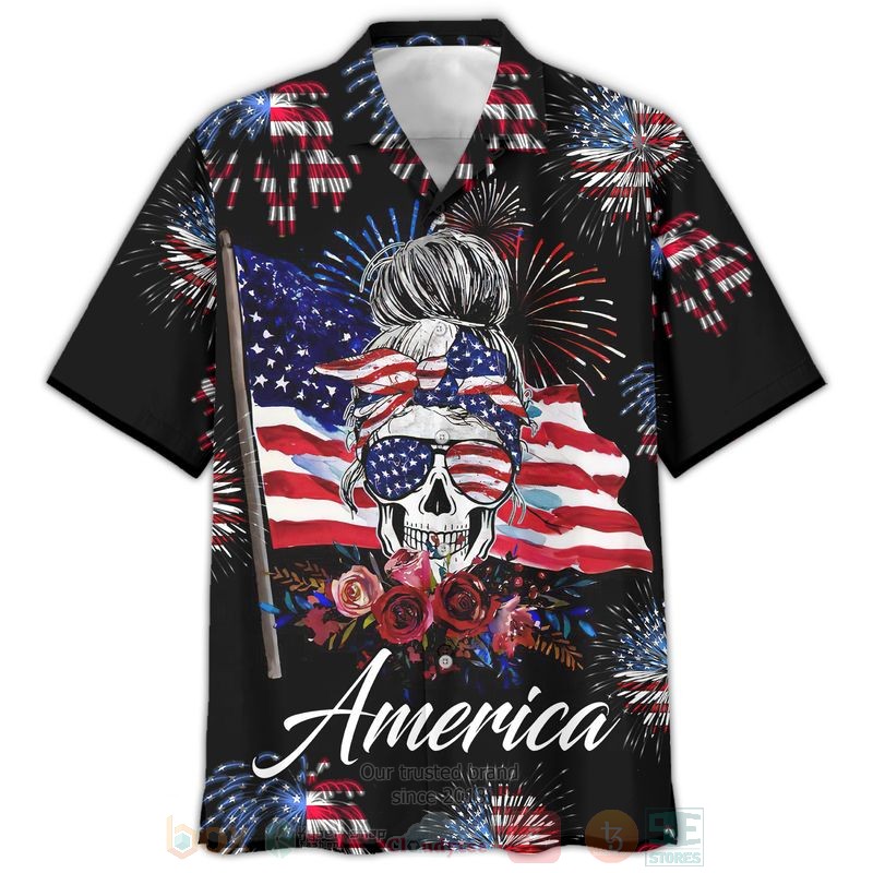 America Independence Day Skull 3D Hoodie America Independence Day Skull 3D Hoodie