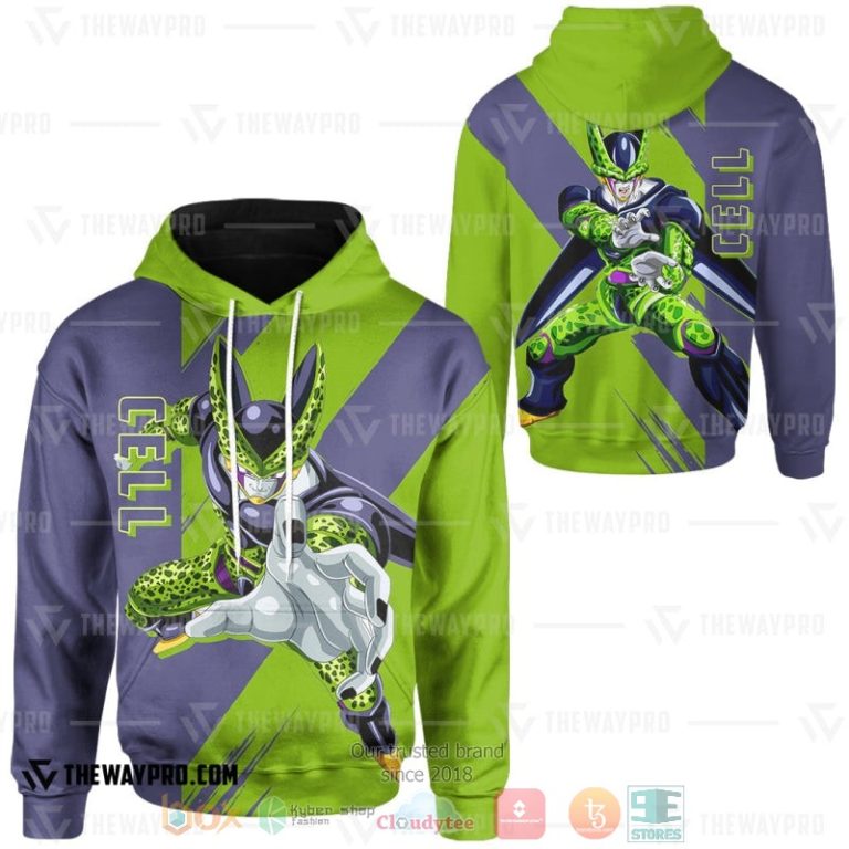 Anime-Dragon-Ball-Cell-3D-Hoodie-1