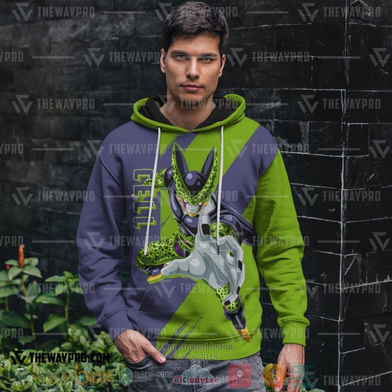 Anime Dragon Ball Cell 3D Hoodie Anime Dragon Ball Cell 3D Hoodie
