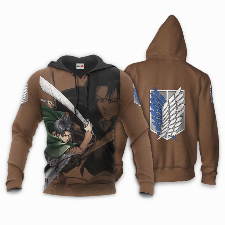 Aot-Levi-Ackerman-Attack-On-Titan-Anime-Brown-3D-Hoodie-Bomber-Jacket-3