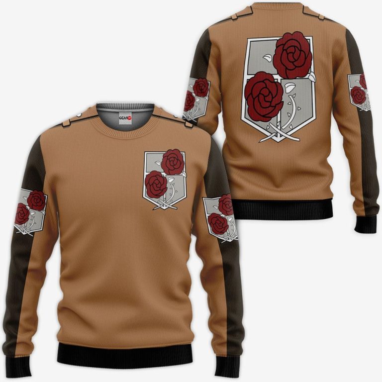Aot-Stationary-Guard-Uniform-Attack-On-Titan-Anime-3D-Hoodie-Bomber-Jacket-2