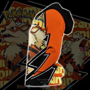 Arcanine Costume Pokemon 3D Zip Hoodie